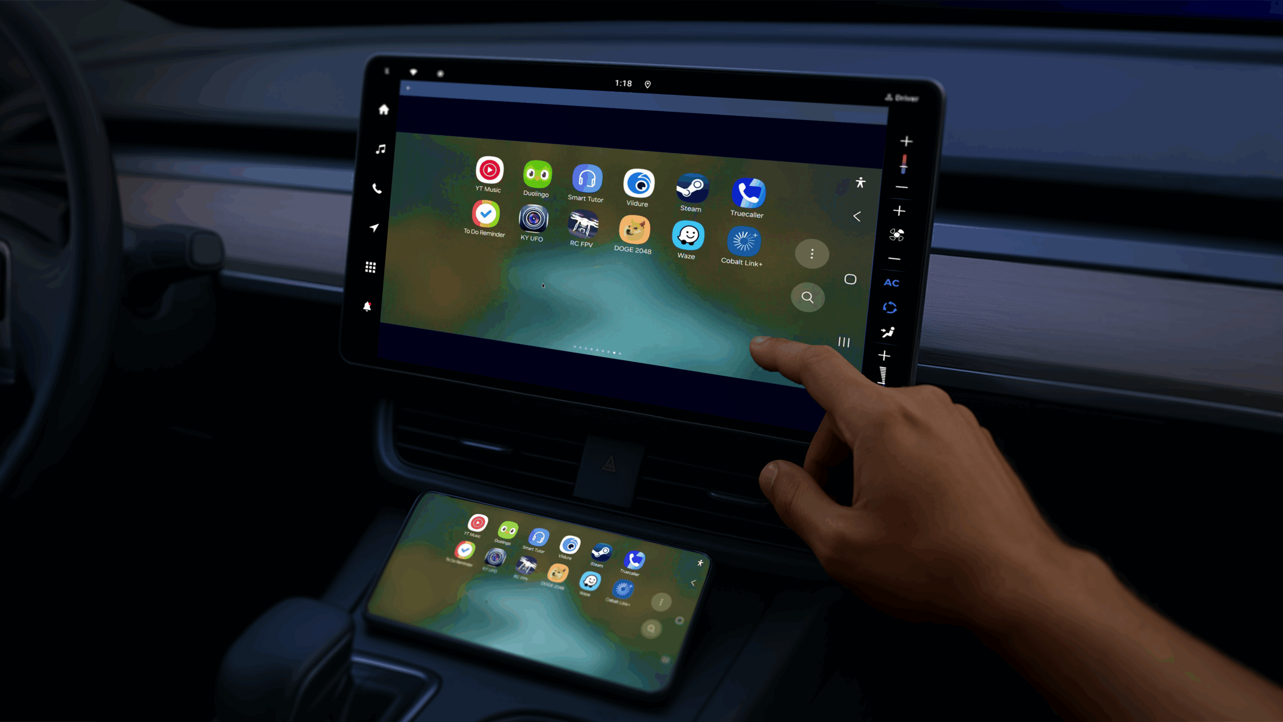 Full smartphone connectivity arrives on SPARQ OS infotainment platform powered by P3 and VNC Automotive